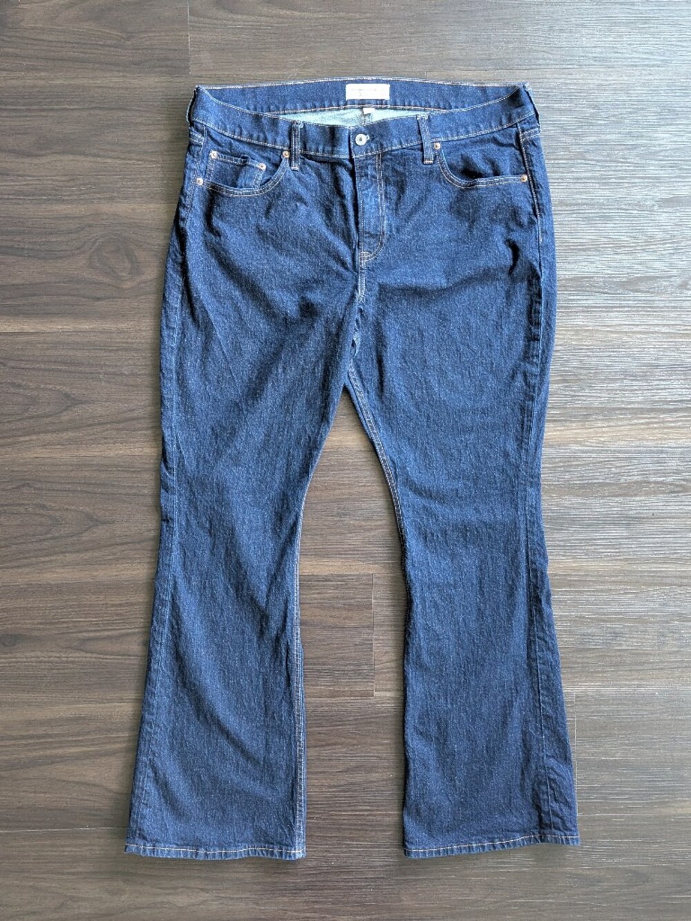 Abercrombie & Fitch Bootcut Mid Rise Jeans 34 Curve Love Preppy Minimalist